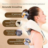 Neck Massager with Heat, Shoulder Massager, Shiatsu Neck and Back Massager, Muscle Pain Relief-Office, Home & Car