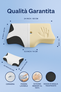Vital Benessere ™ Cuscino Ortopedico per la Cervicale