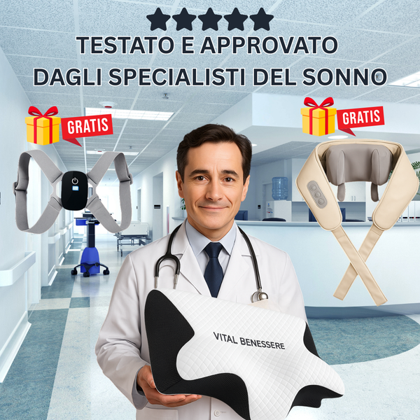 Vital Benessere ™ Cuscino Ortopedico CERVICALE